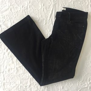 WHBM Black Velvet Ladies Pant Sz 6R